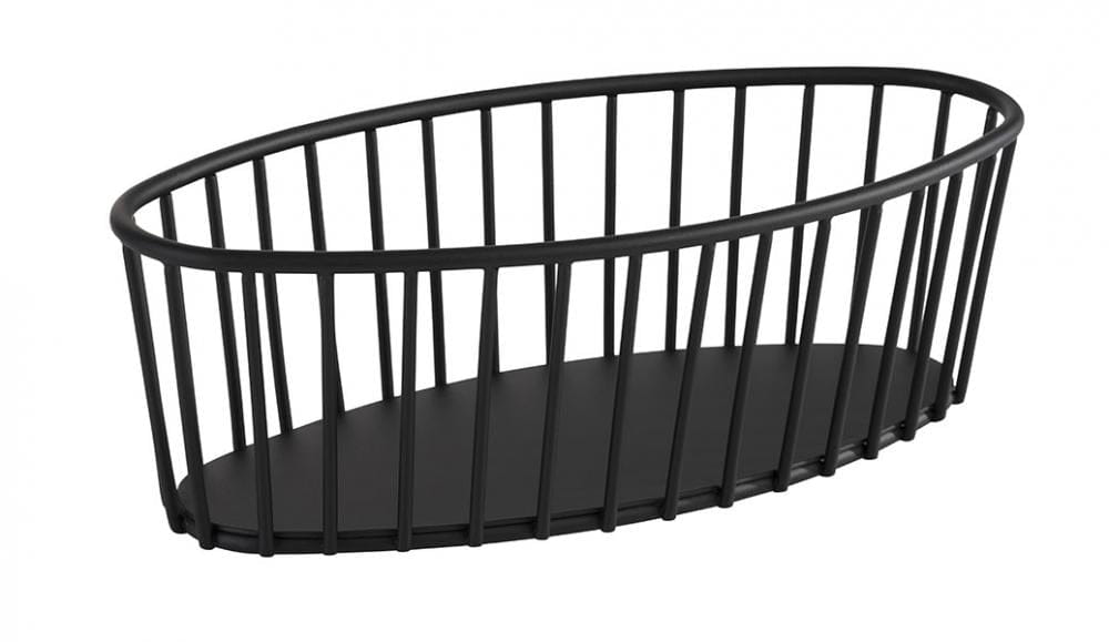 Korb 21x10cm H 7cm oval URBAN schwarz