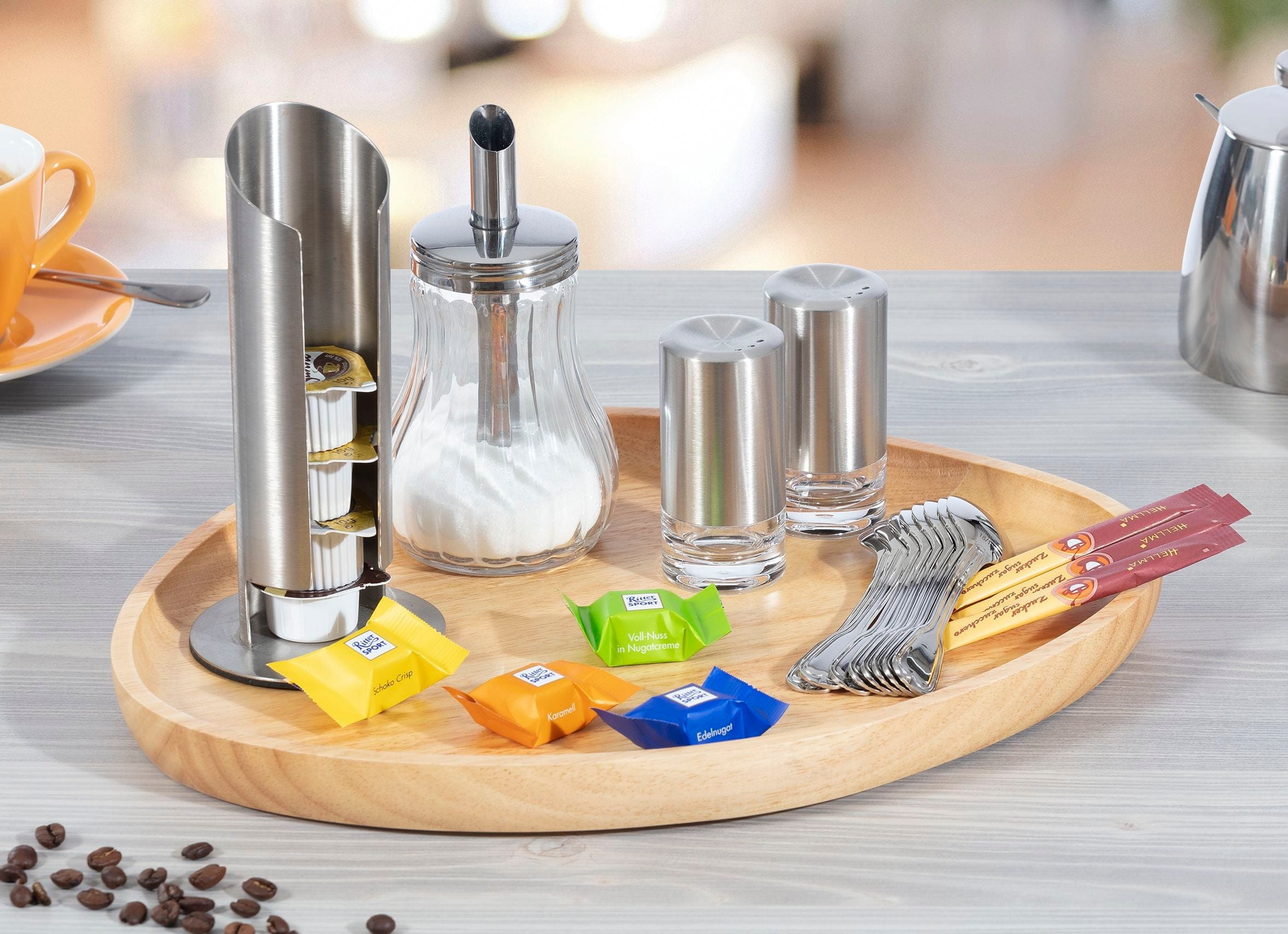 Tablett 34x28x2,6cm COAST Gummibaumholz