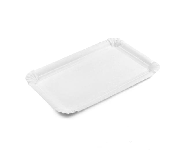 250 Stück Pappteller eckig 11x17cm #54