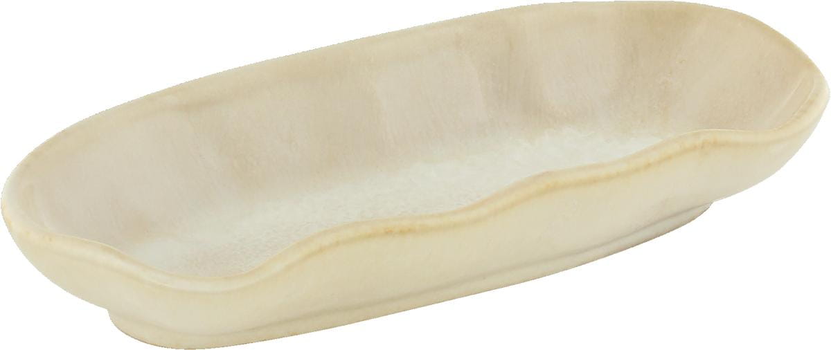Platte oval 15x7cm NAMI dune