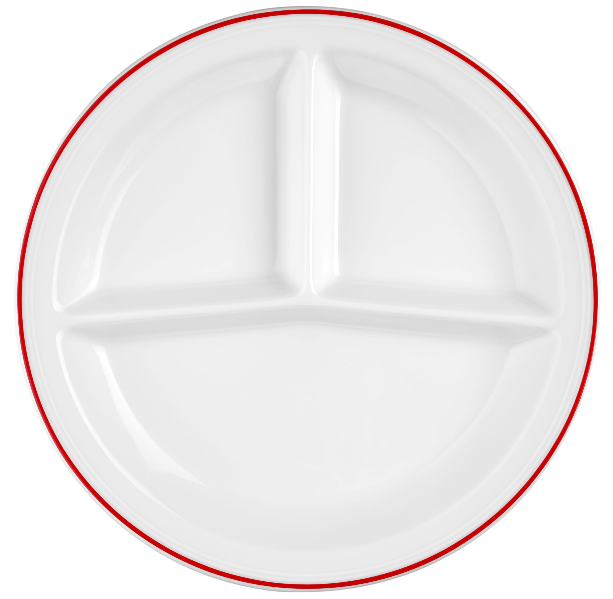 Platte rund mit Relief V219 IM rund 3 tlg. 25,5cm VITALIS dunkelrotes band