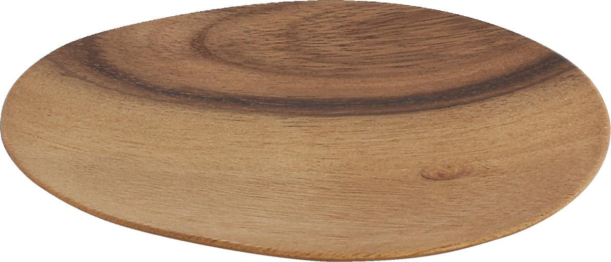 Teller flach asymmetrisch 16x15cm SPOTLIGHTS holz