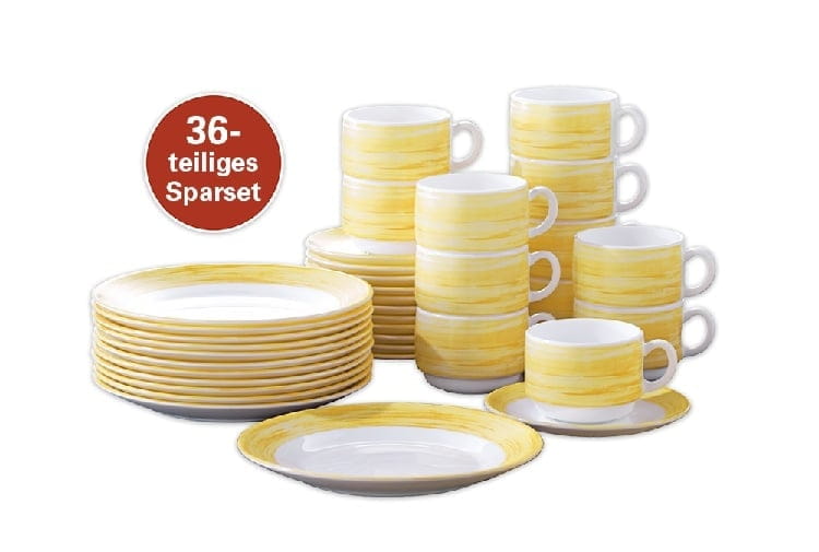 36-teilig SPARSET BRUSH yellow