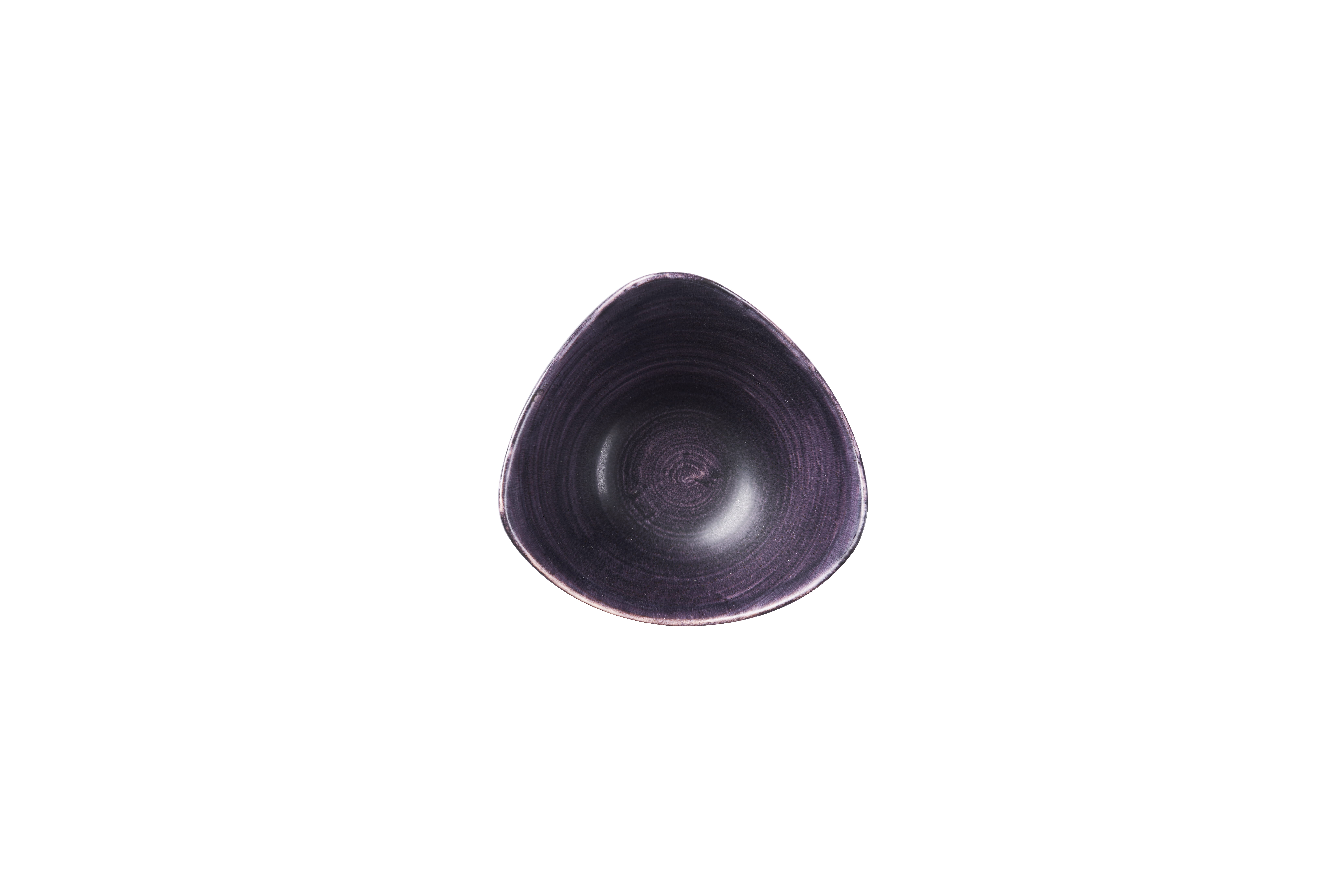 Schale dreieckig 15,3cm STONECAST PATINA deep purple