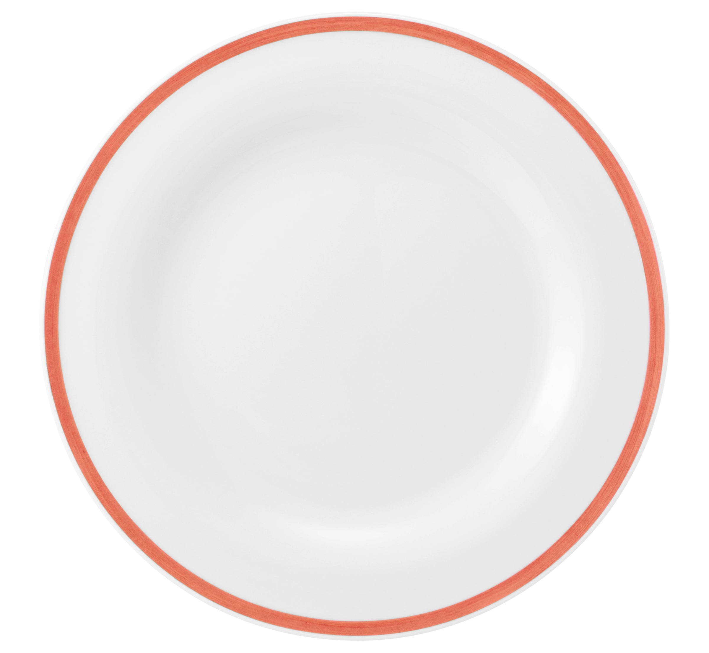 Teller rund flach 28cm COMMUNITY pinselband rot