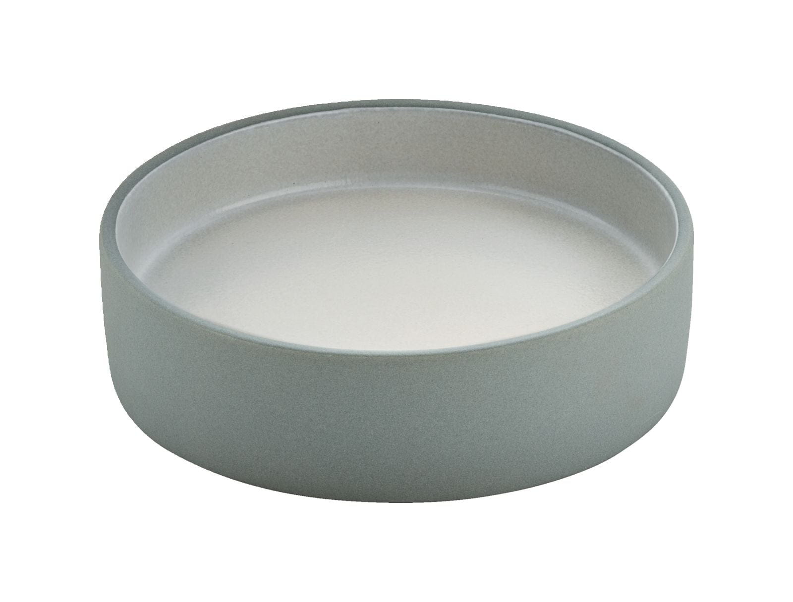 Teller flach/tief 16cm 2in1 grau/weiß