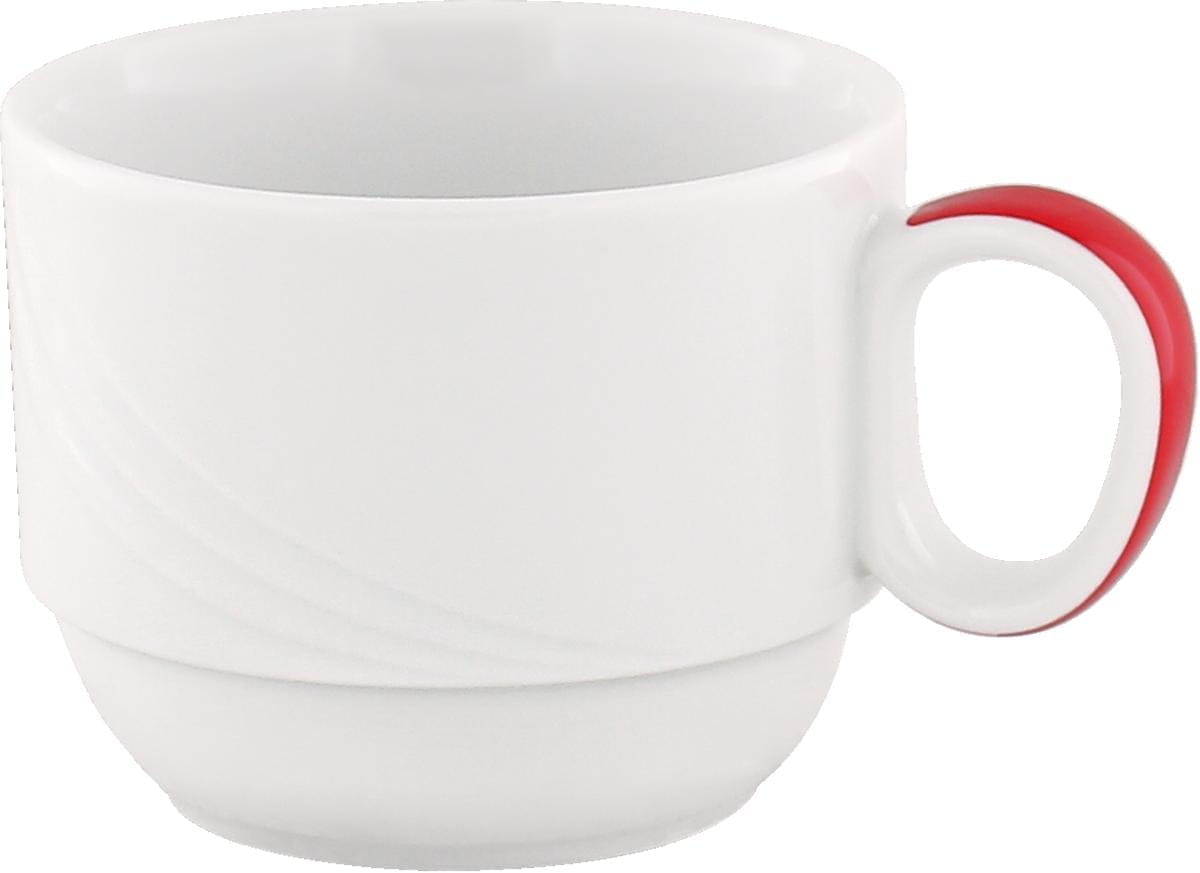 Spezialobertasse Relief 0.18l DONNA SENIOR rot stapelbar