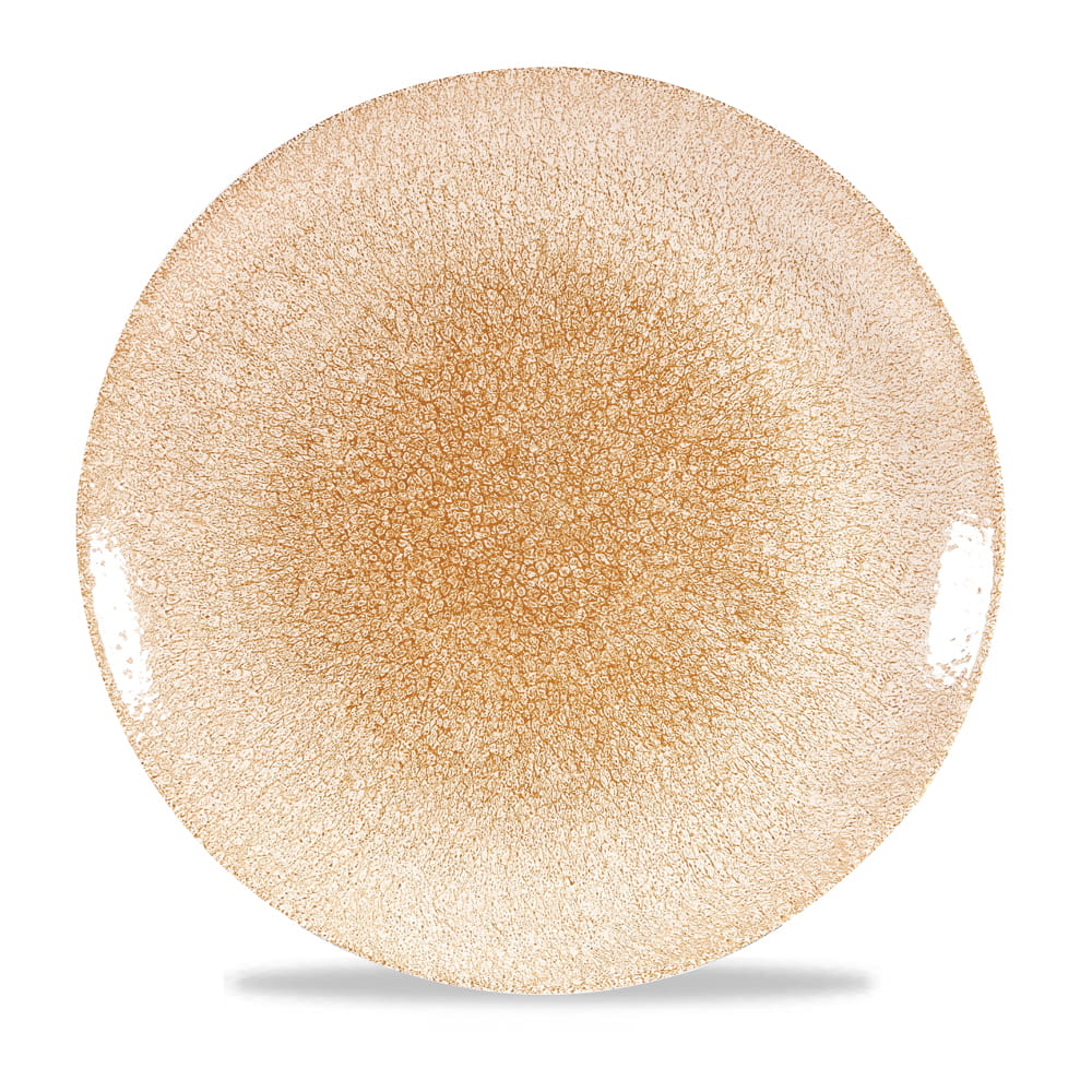 Teller flach coup 28,8cm RAKU garnet orange