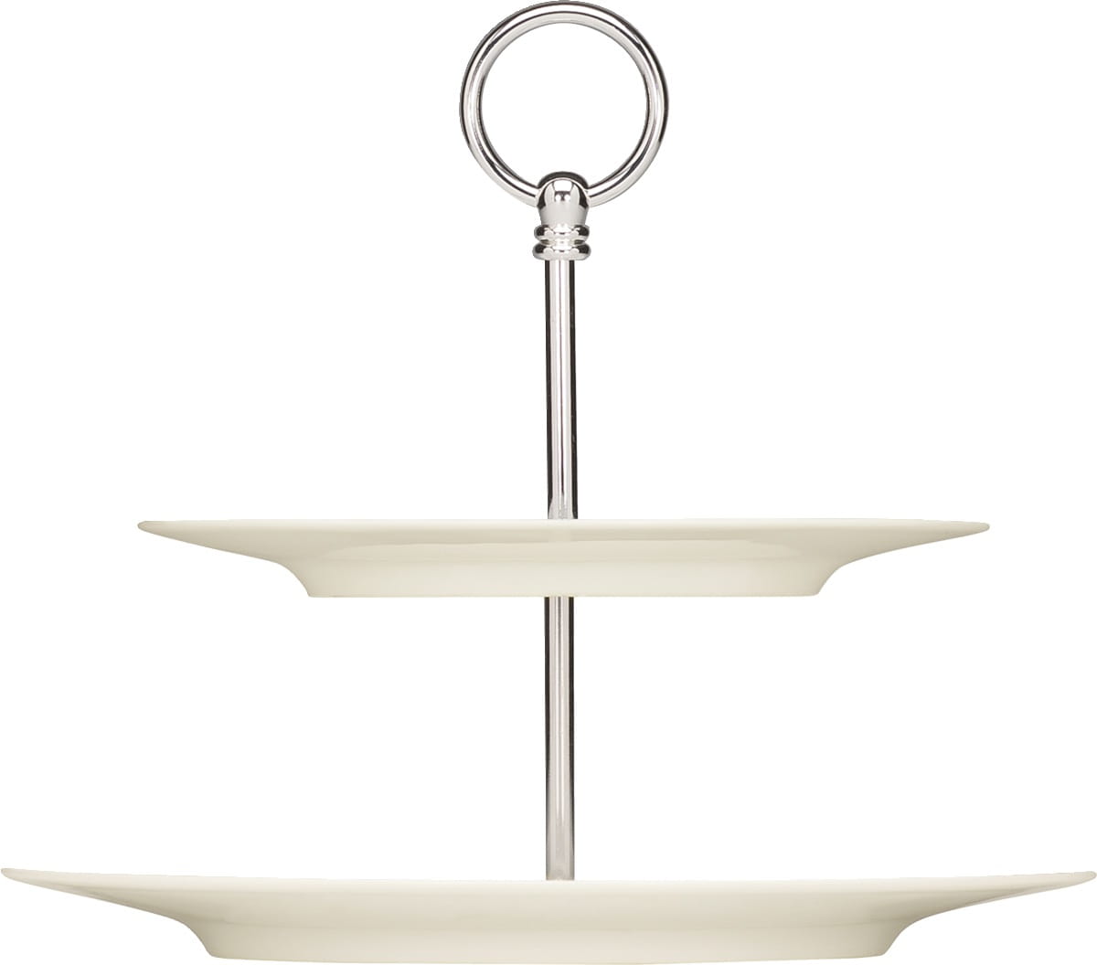 Etagere 2fach m. rd. Tellern PURITY