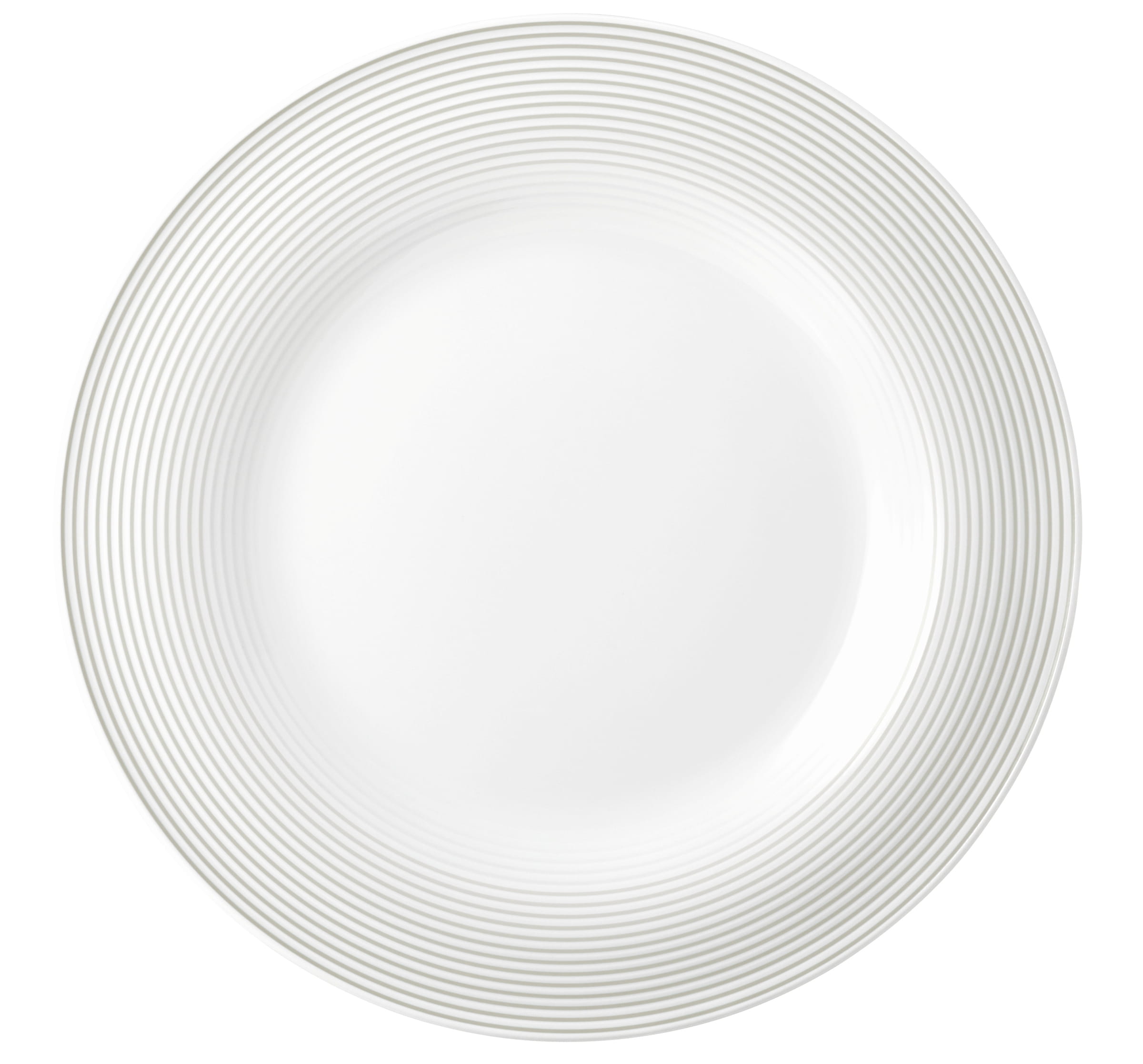 Teller rund mit Relief flach 30cm BLUES perlgrau