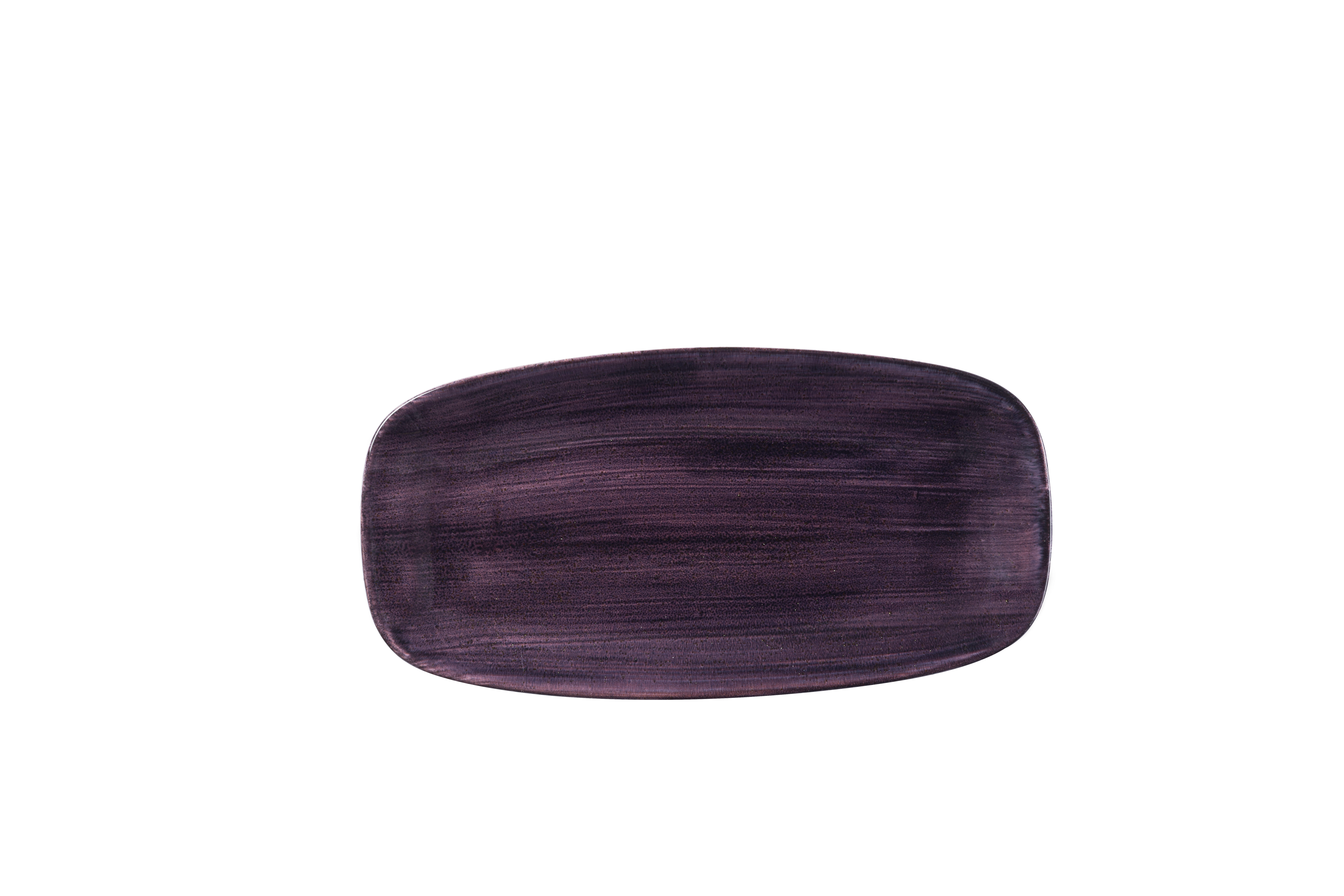 Platte eckig 35,5x18,9cm STONECAST PATINA deep purple