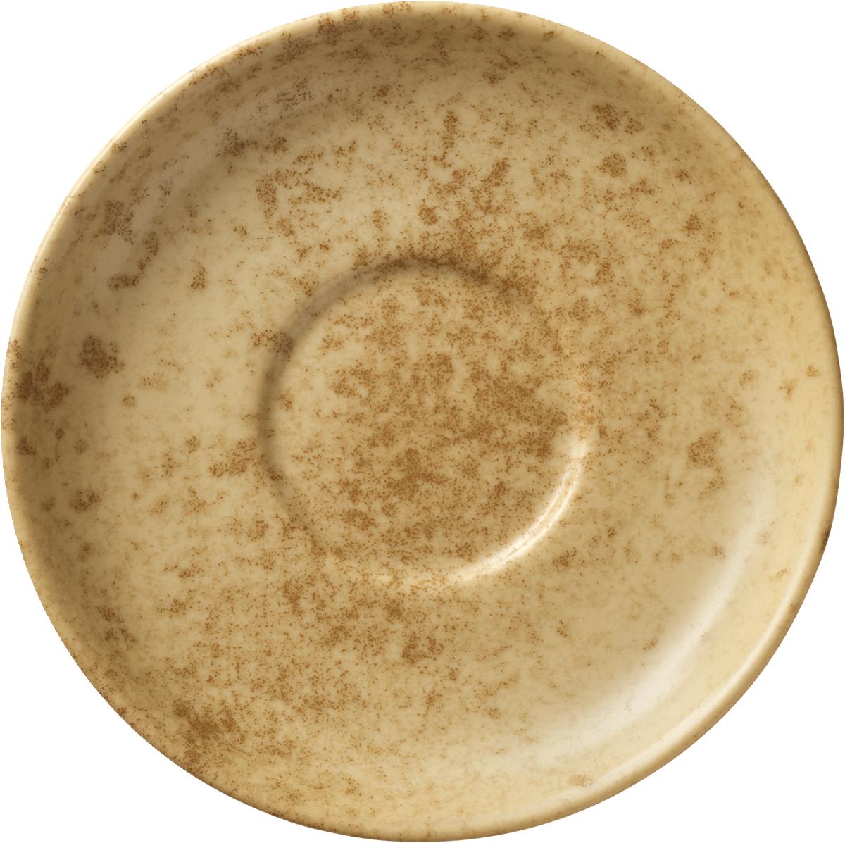 Kombi-Untertasse rund 16cm SANDSTONE DARK YELLOW