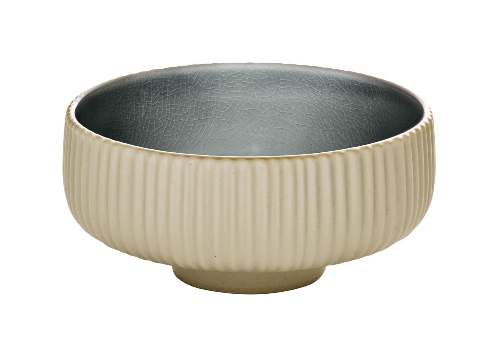 Schale rund 16cm NARA RELIEF grau