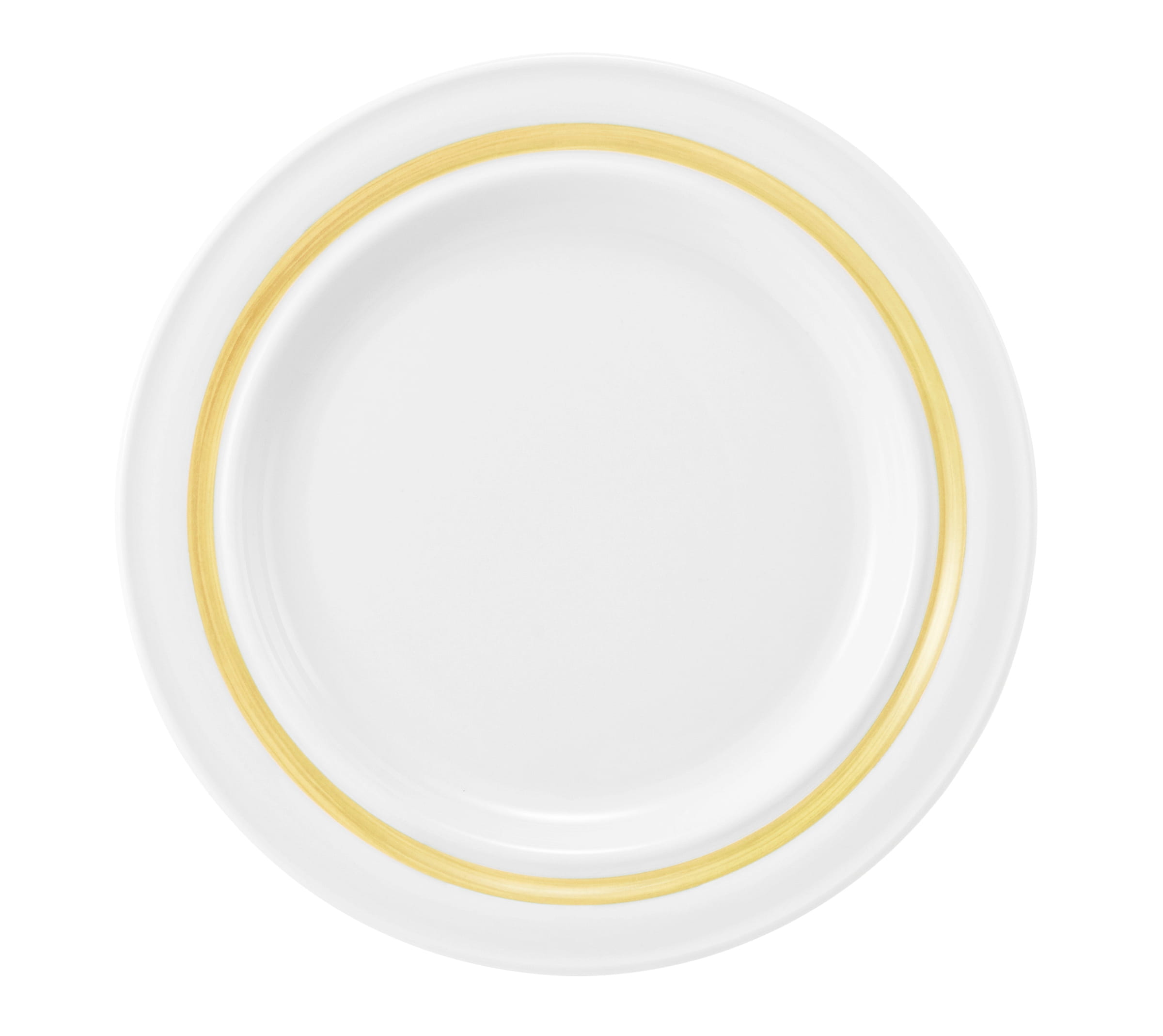 Teller rund flach 23cm Fahne COMMUNITY pinselband ocker