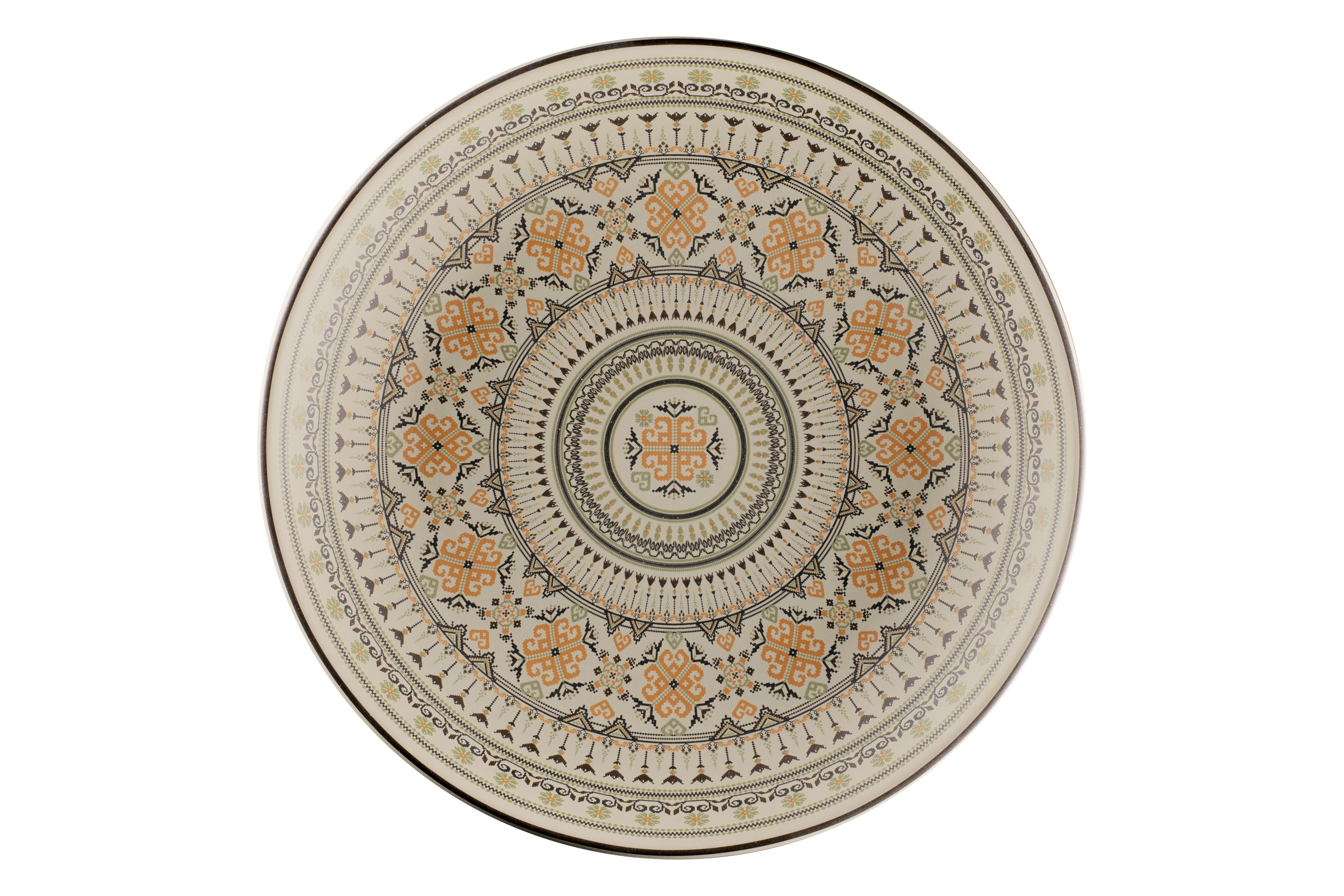 Teller tief coup Ø36cm H5,5cm ARGILA GENOA decorated grey