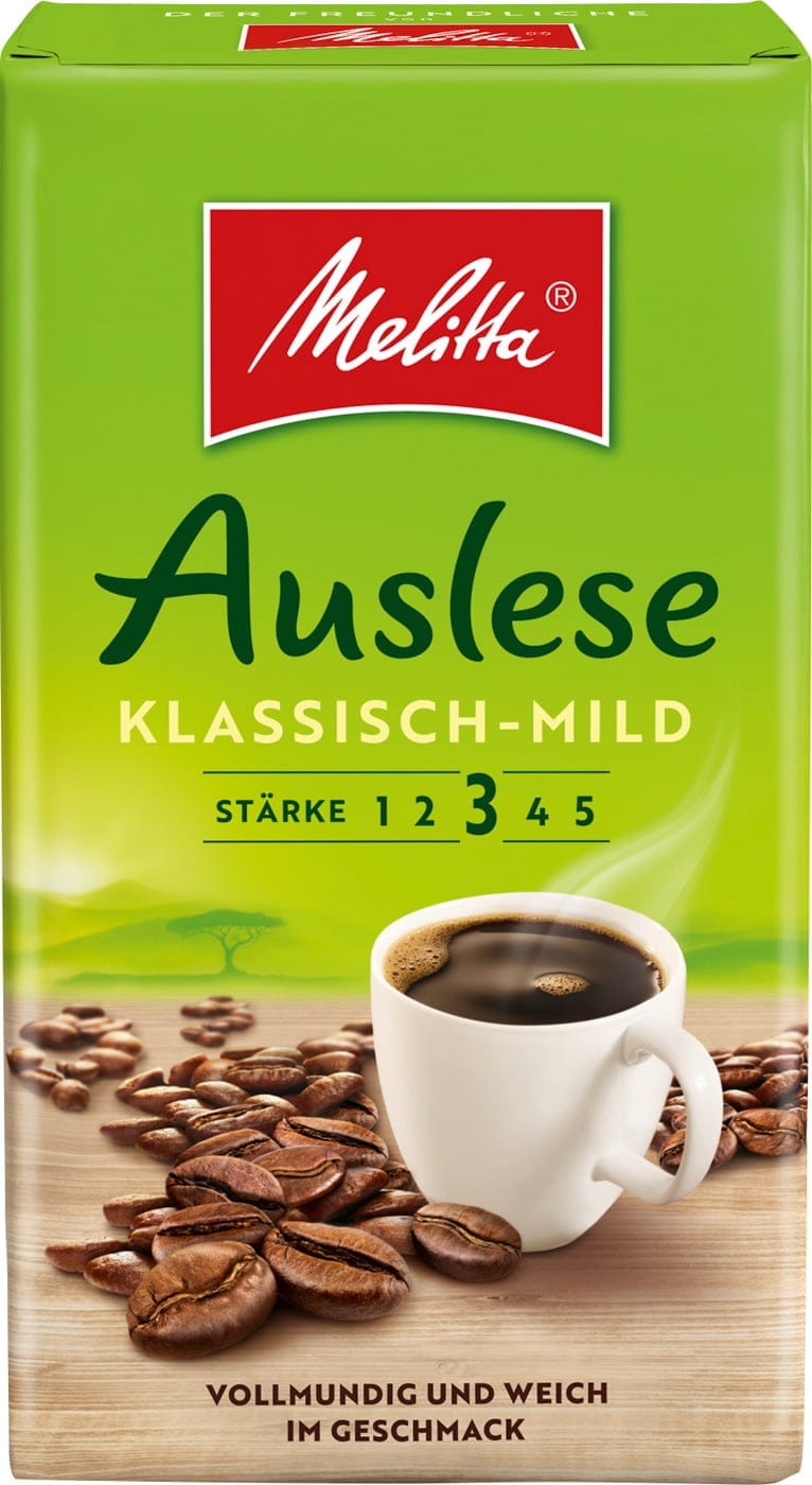 Melitta Cafe Auslese Filterkaffee mild 500g