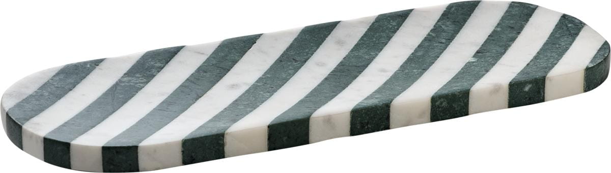 Platte oval 32x12cm SPOTLIGHTS white-green