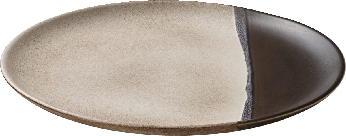 Teller flach rund coup 29cm SPOTON schwarz