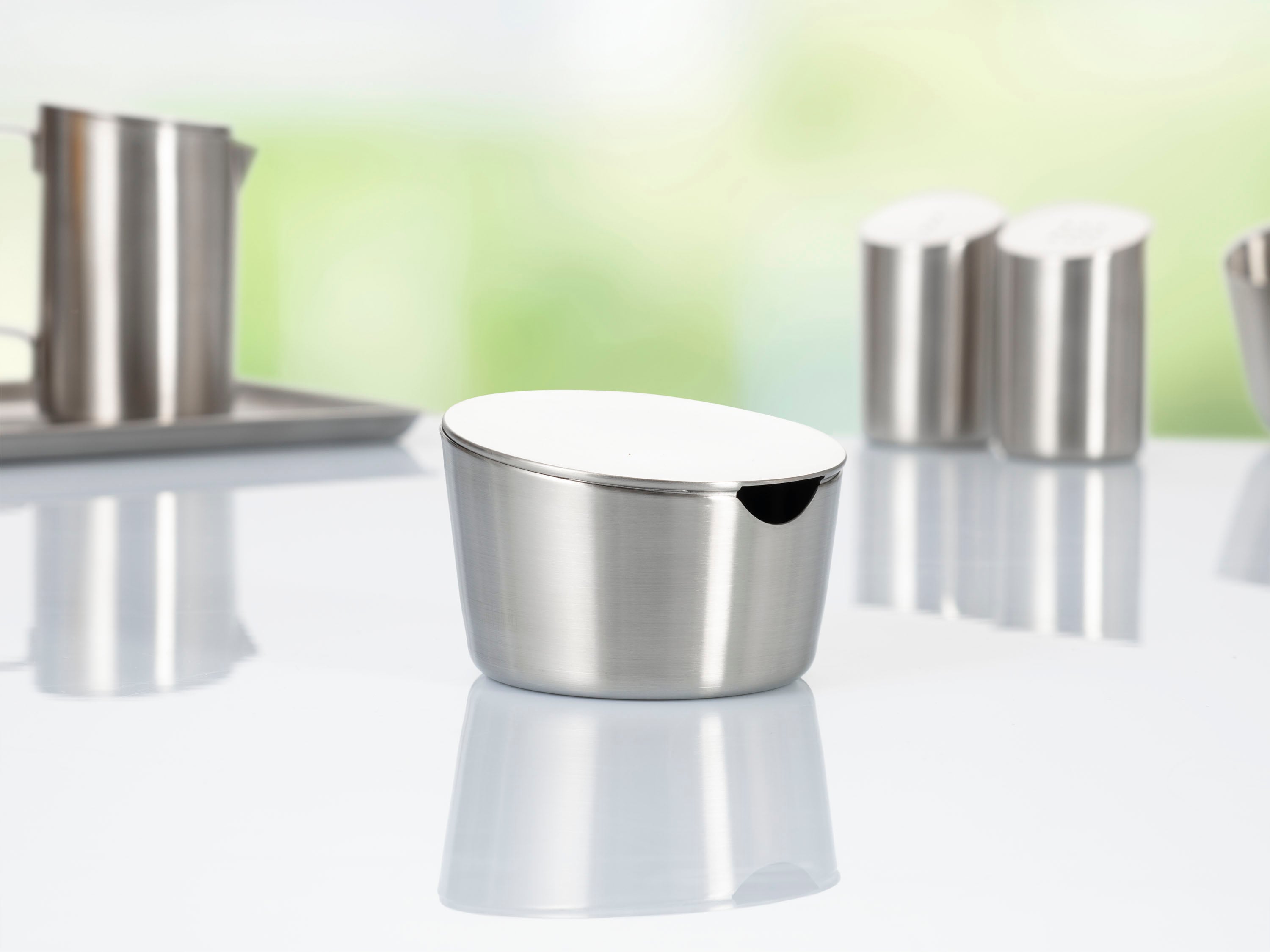 Zuckerschale mit Deckel 10cm VISTA