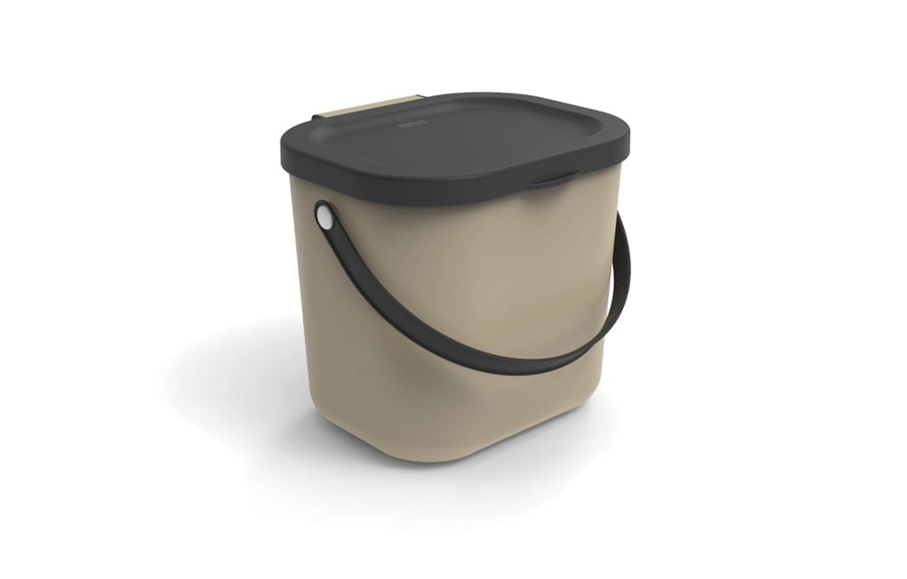 Abfallbehälter 6L ALBULA braun