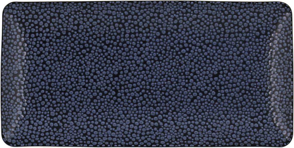Platte rechteckig coup 18x9cm PURITY PEARLS DARK