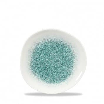 Teller flach Organic 18,6cm RAKU jade green