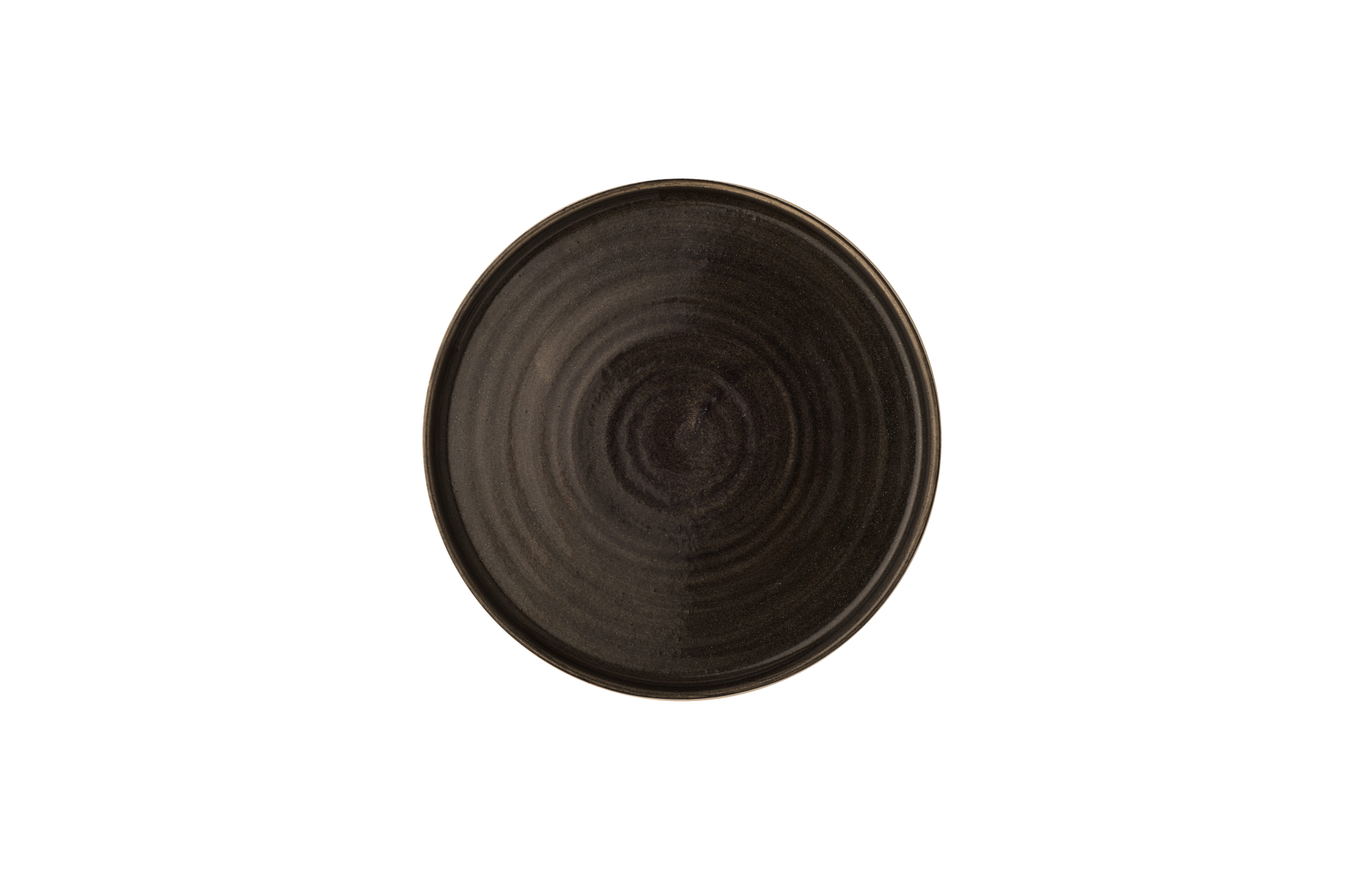 Teller flach walled 21cm STONECAST PATINA iron black