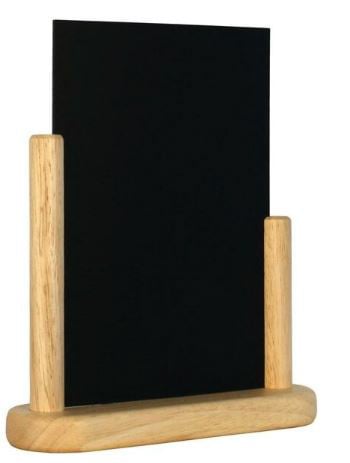 Tischtafel Fläche: 15cm x 10cm DIN A6 Holz naturfarben