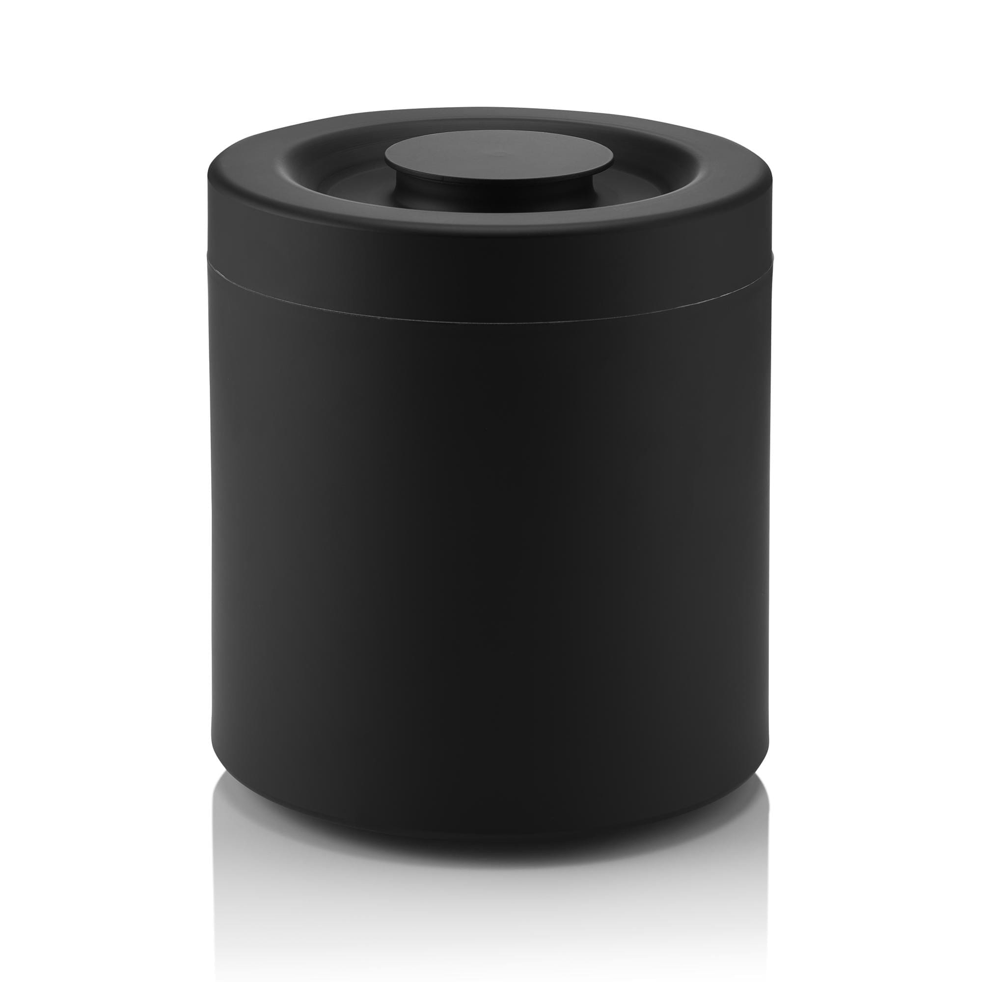 Eisbox Ø18,5cm H21cm NOCTURN Aluminium/PS schwarz matt