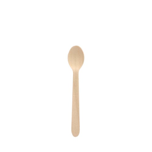 100 Stück Holz-Kaffeelöffel 11cm PURE
