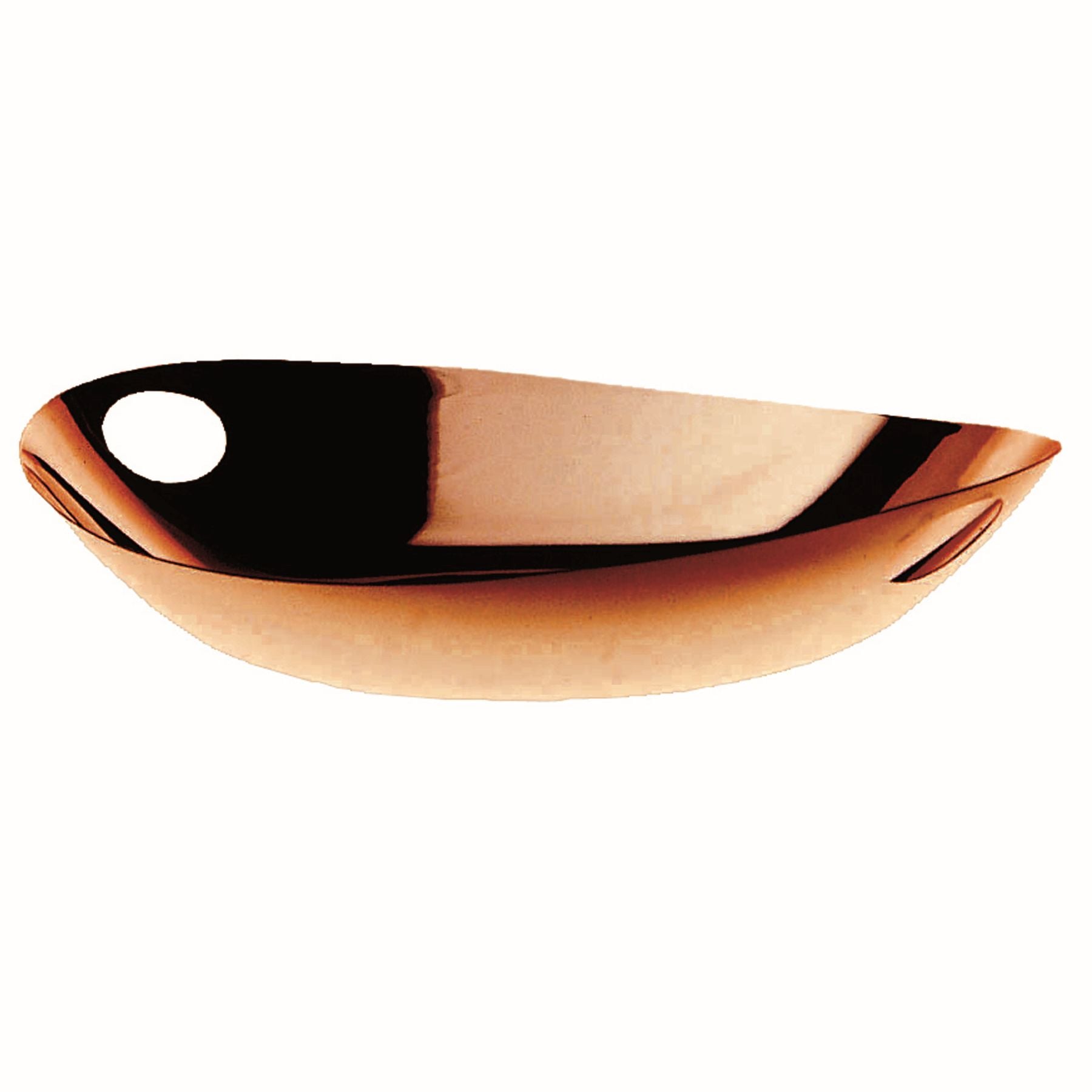 Schale oval 40x36cm durchbrochene Henkel BRONZO