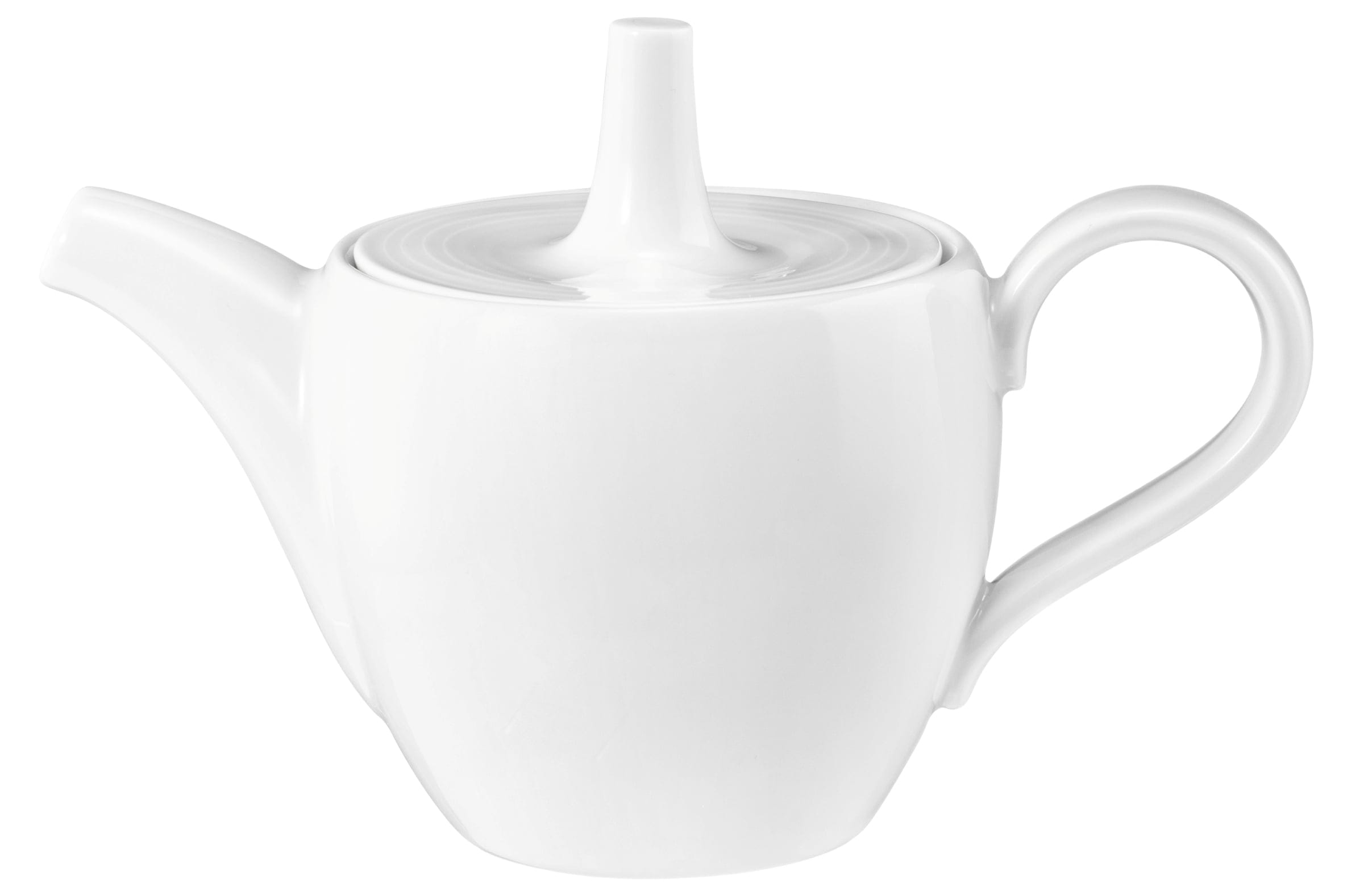 Kaffeekanne rund mit Relief 1 0,4l BLUES weiß