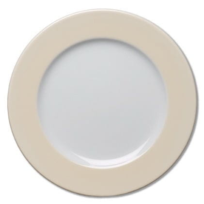 Teller flach Fahne Ø20cm COFFEESHOP beige