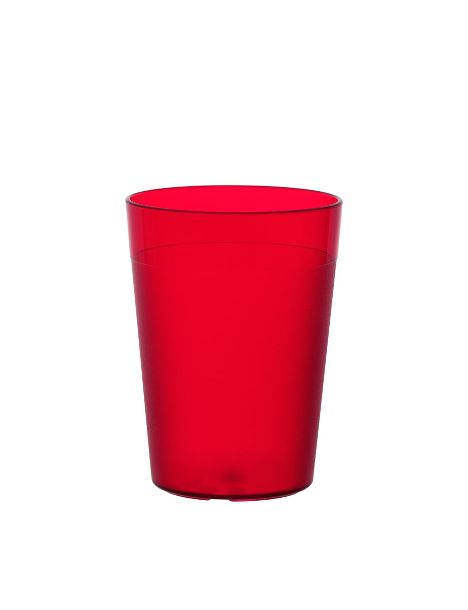 Becher 0,25L LUCY rot stapelbar