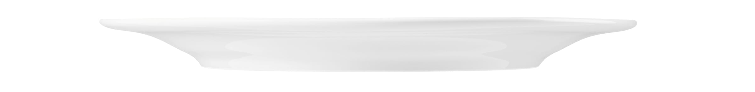 Platte oval  31cm BLUES weiß