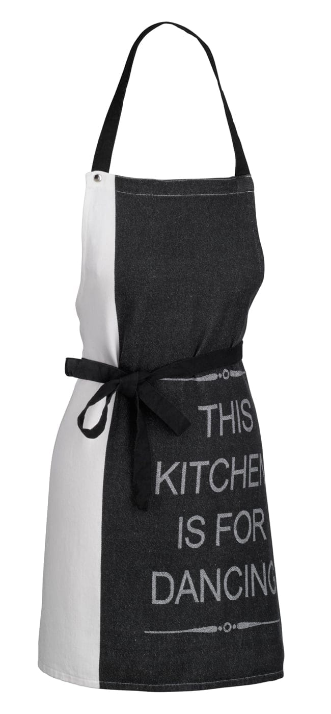 Schürze 80x67cm GIANNA weiß-schwarz