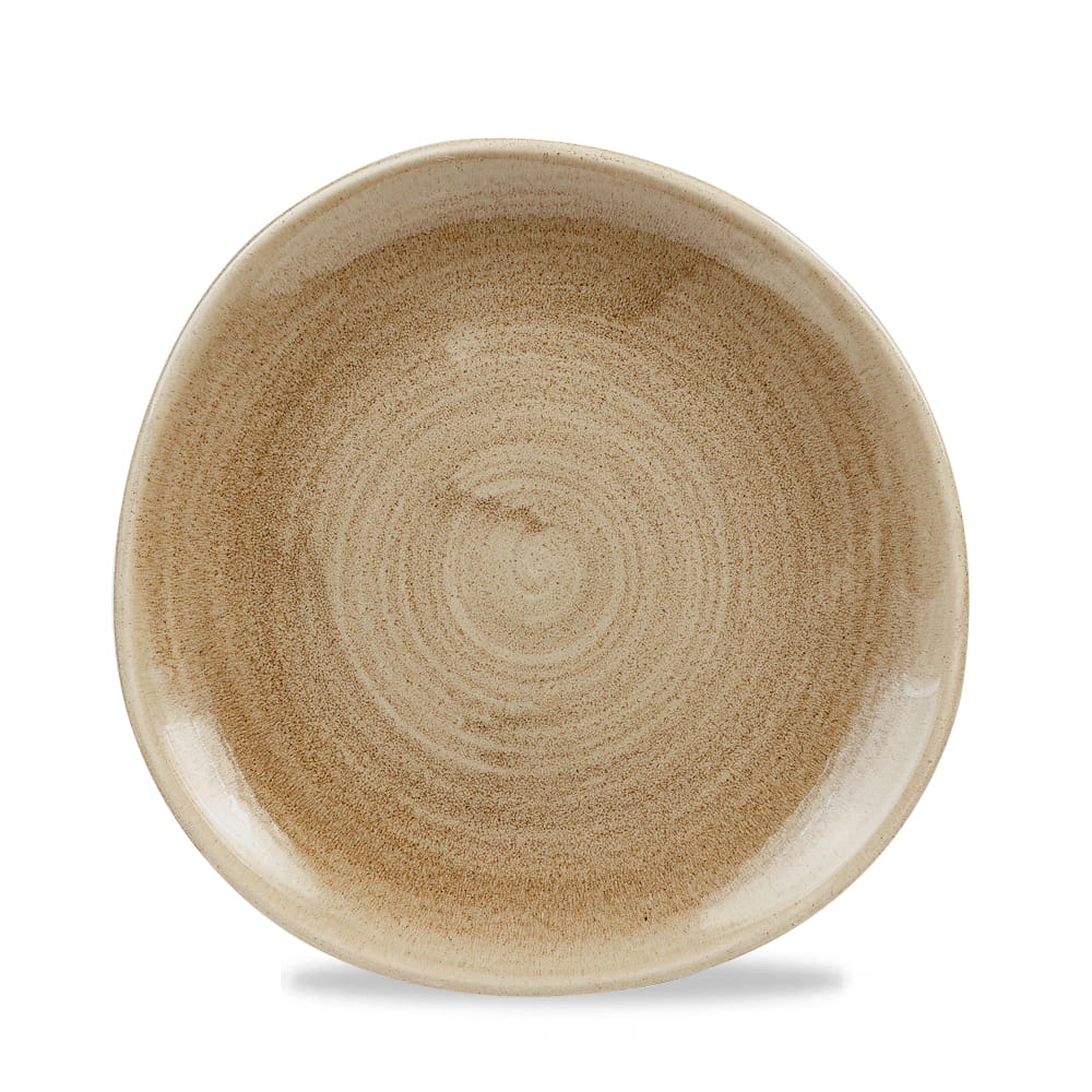 Teller flach Organic 21cm STONECAST PATINA antique taupe