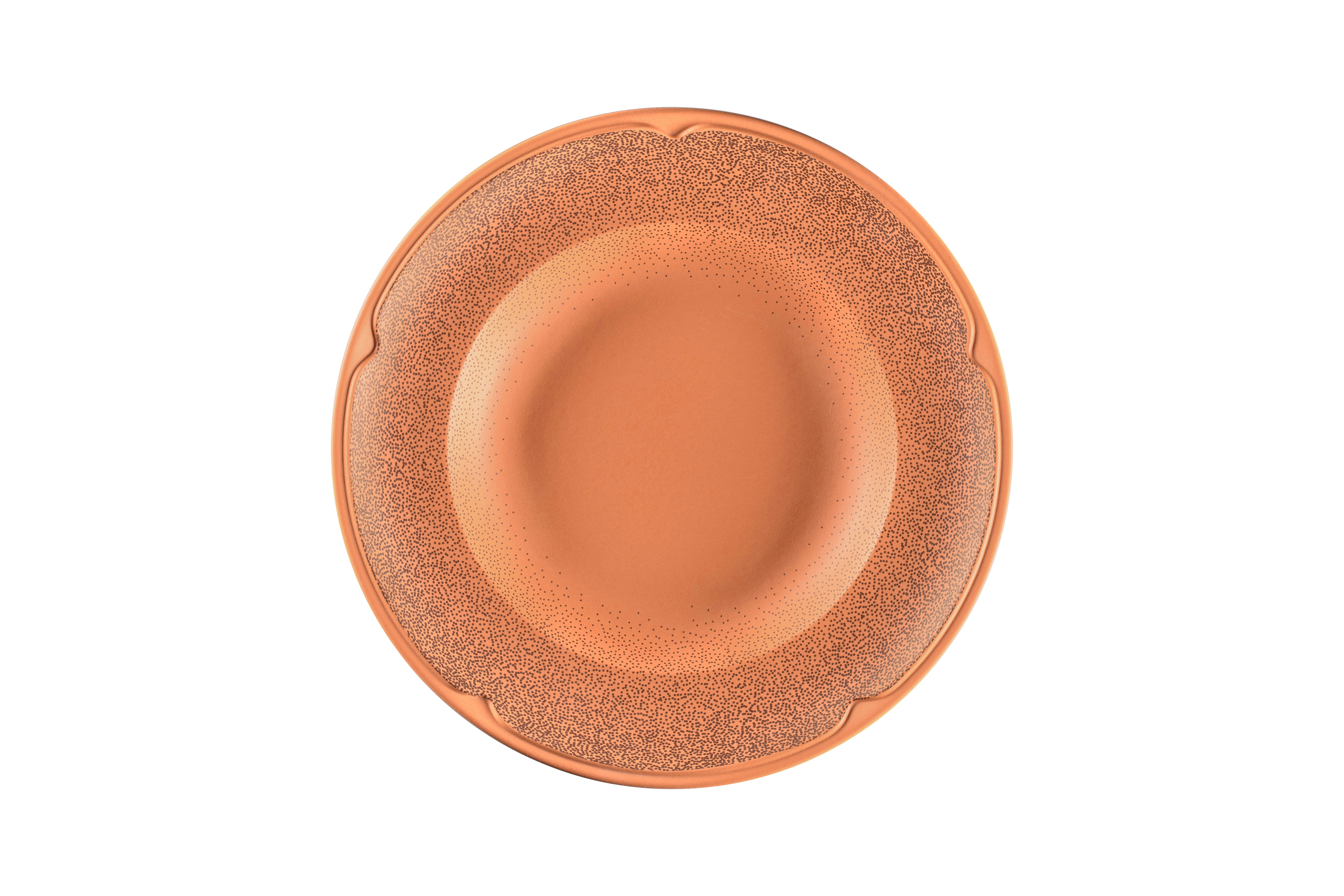 Teller tief Ø30cm H4,4cm 0,56L TERO DENIA decorated terracotta