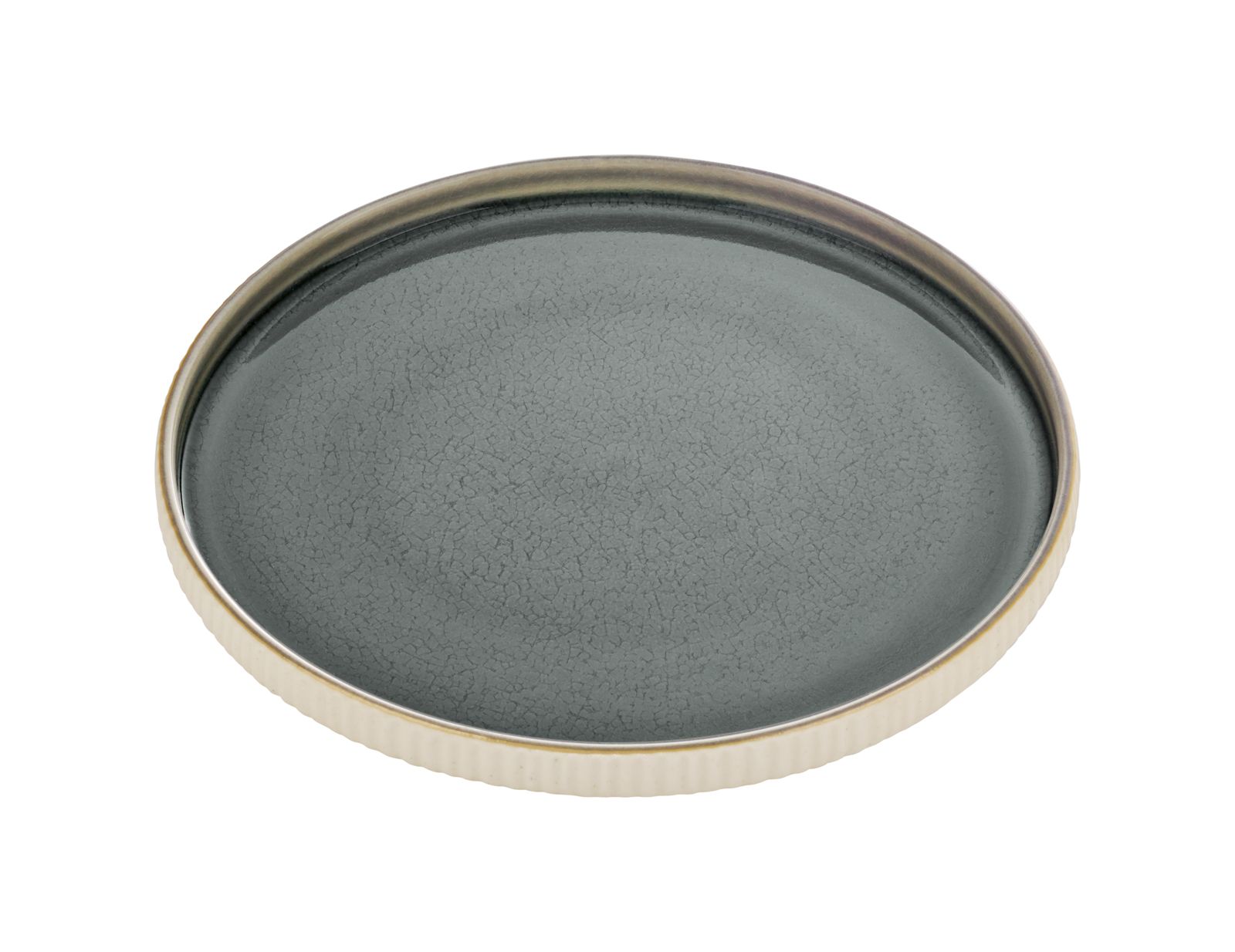 Teller 21cm NARA RELIEF grau