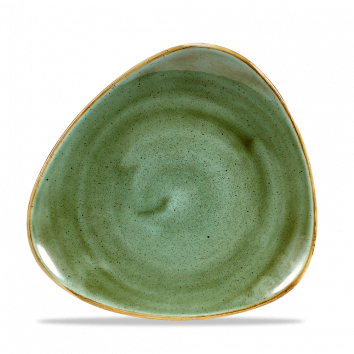 Teller dreieckig 19,2cm STONECAST samphire green