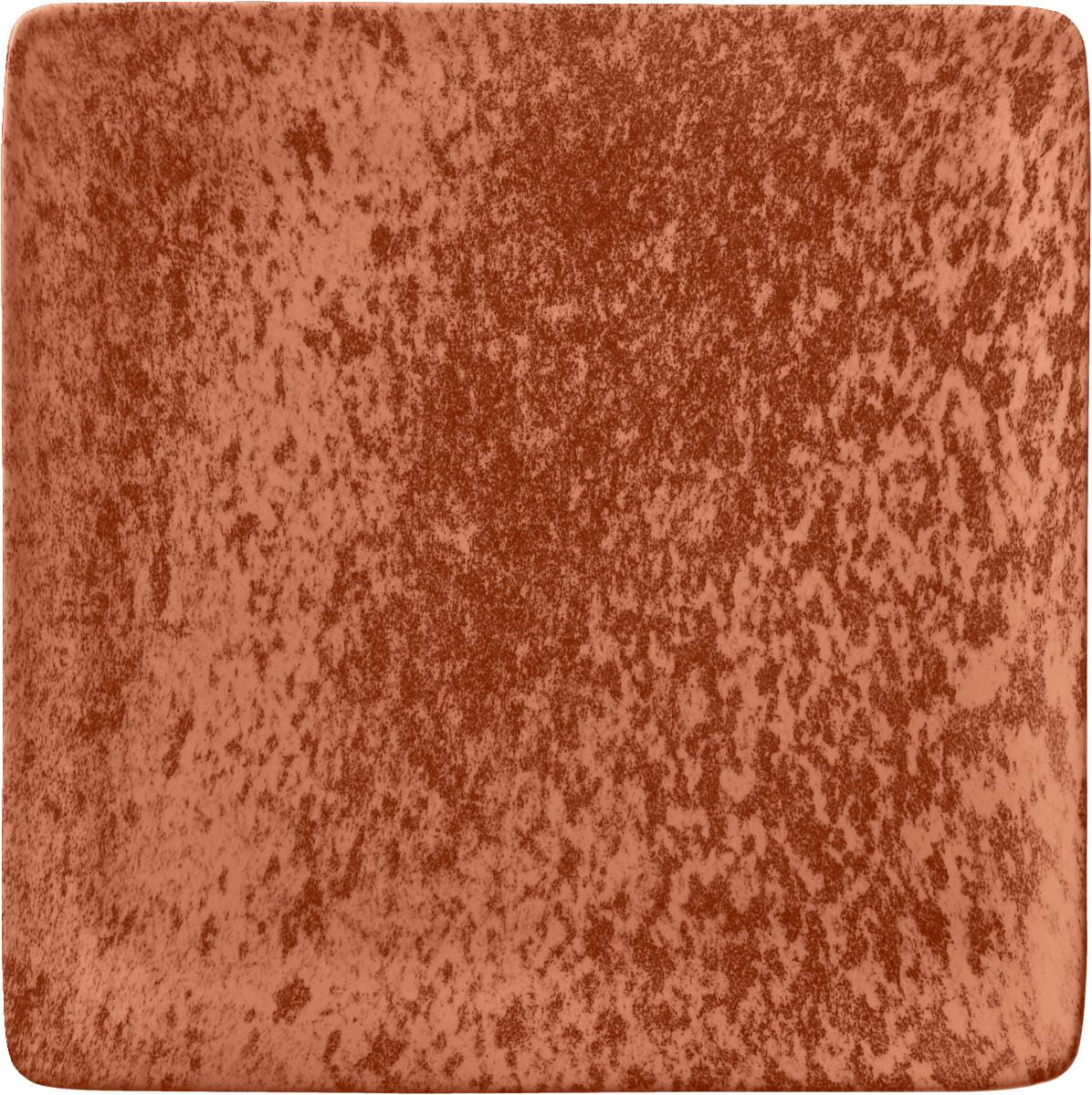 Teller flach quadratisch 29cm SANDSTONE ORANGE