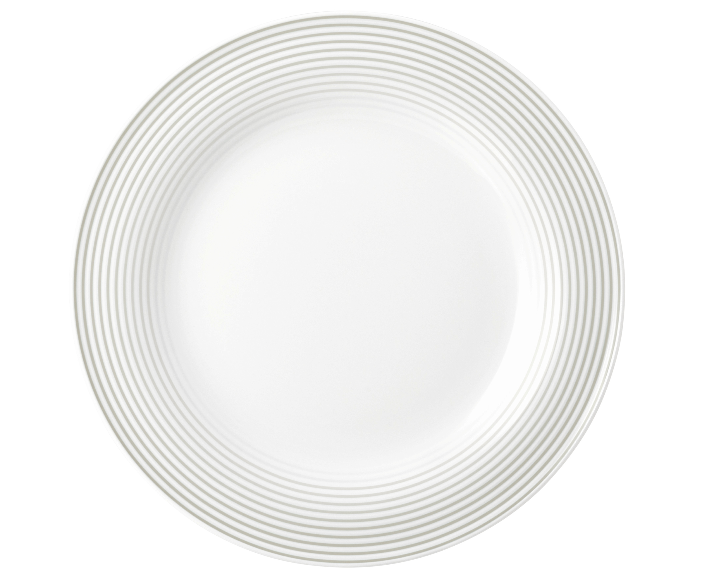 Teller rund mit Relief flach 23cm BLUES perlgrau