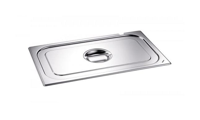 GN-Deckel 1/4 mit Griffmulden 18/10