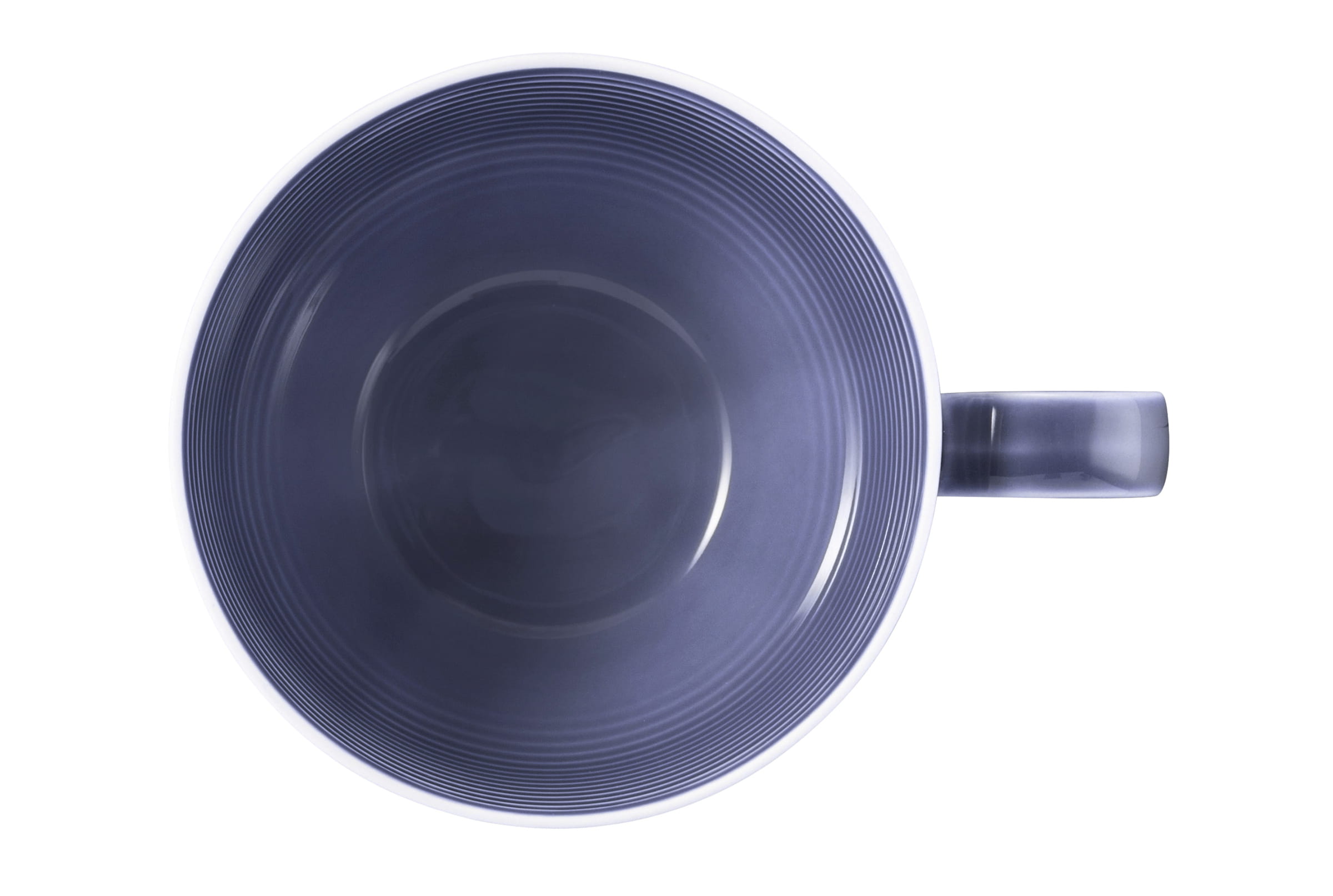 Milchkaffeetasse rund mit Relief 0,26l mit Relief BEAT fliederblau