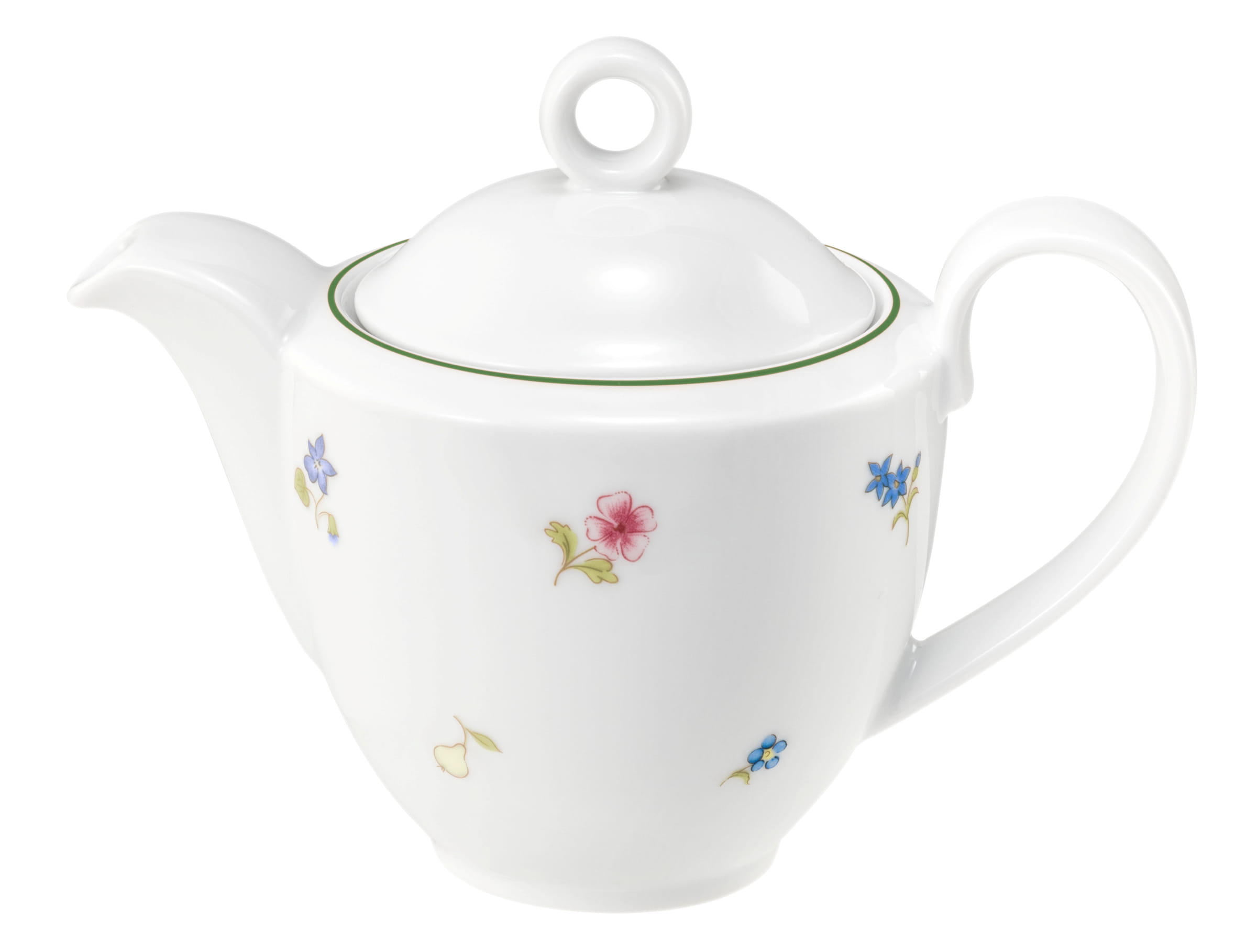 Kaffeekanne rund 1 0,38l COMMUNITY streublume grüne linie