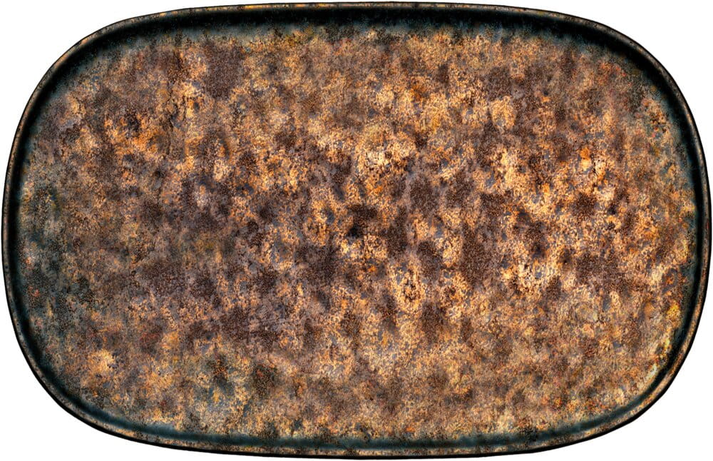 Platte flach oval coupe 17cm NIVO METALLIC