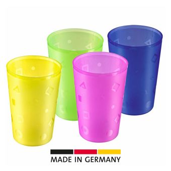 10 Stück Trinkbecher 0,3L TREND farblich gemischt