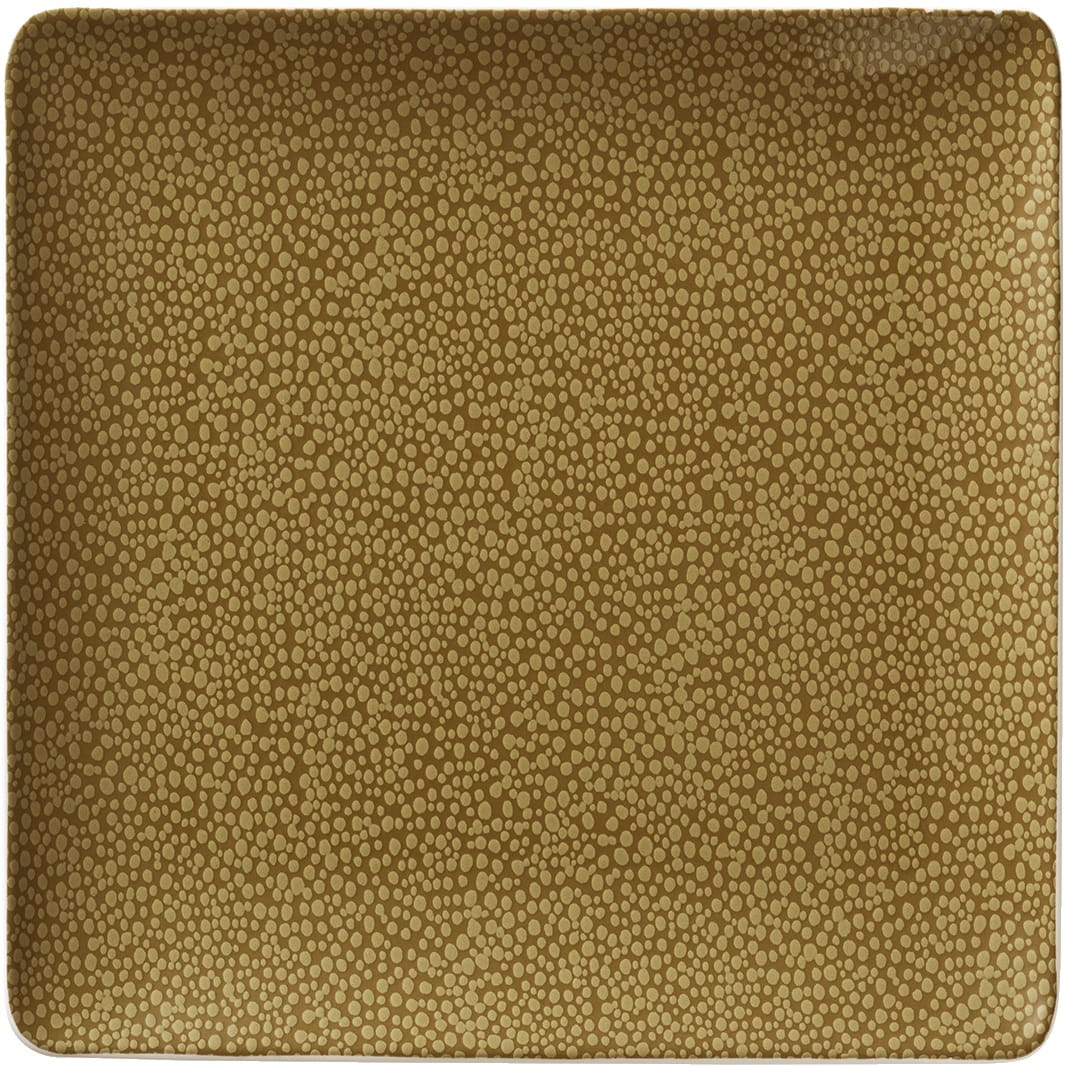 Teller flach quadratisch coup 9x9cm PURITY PEARLS OLIVE