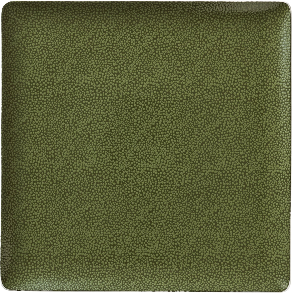 Teller flach quadratisch coup 27x27cm PURITY PEARLS GREENS