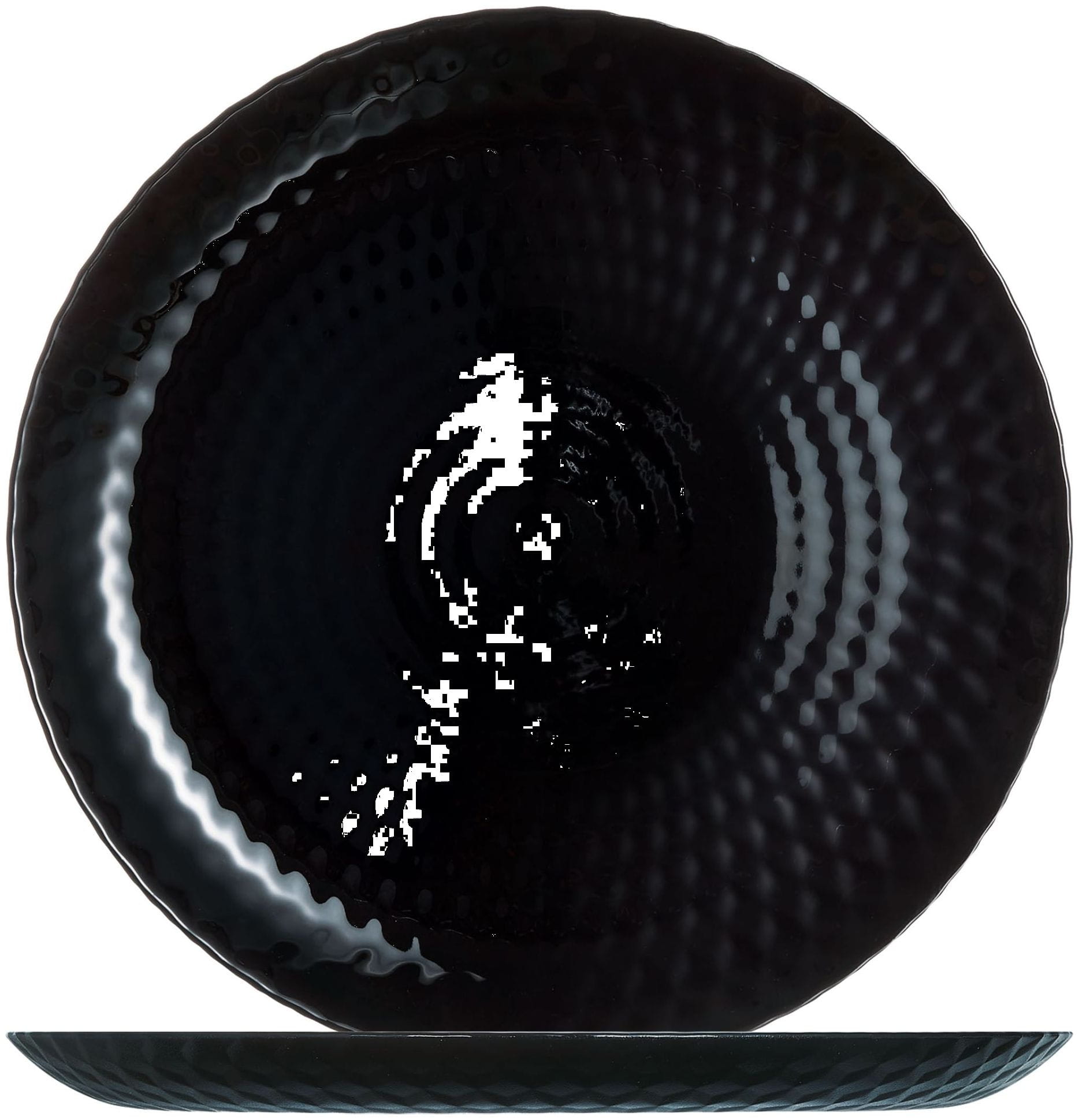 Teller flach coup Ø25 cm PAMPILLE schwarz